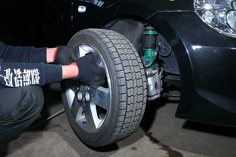 タイヤ交換方法 タイヤの正しい付け方