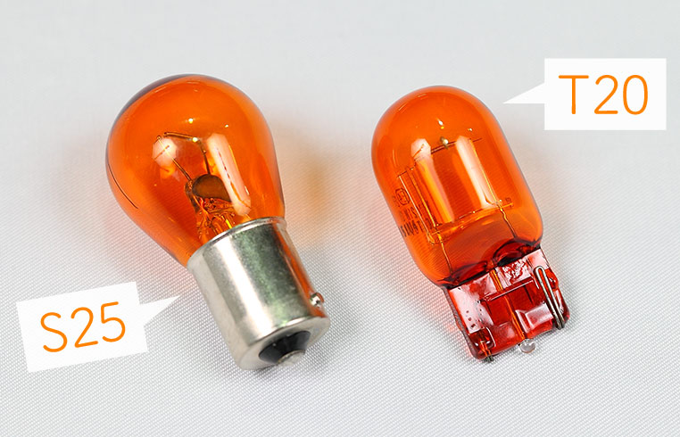 T20 LED　ウインカーバルブ オレンジ色 ハイフラ防止抵抗内蔵  4個明るい