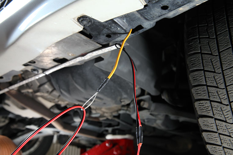 車からledテープライトの電源を取る方法